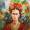 Frida - inspiriert von nicht notierter Vorlage - 
Aquarell 24x24 cm -
von bARTheline -
17.8.2025